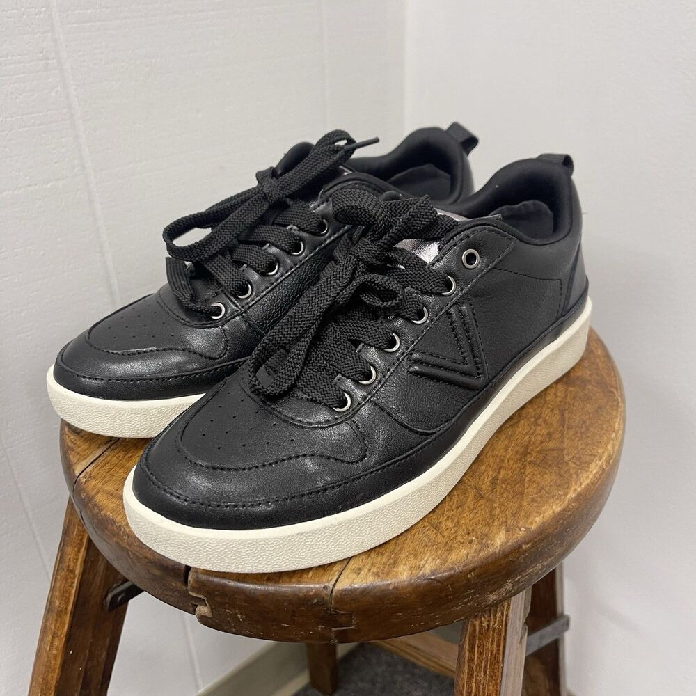 Vionic Size 6 Women's Elise Lace Up Sneakers Black